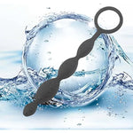 Silicone Anal Beads Butt Plug With Pull Ring,Flexible Anal Chain Butt Plug With 4 Gradual Balls And Pull Loop Prostate Massager G-Spot Stimulator Anal Training Sex Toy For Men Women