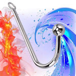 Stainless Steel Solid Metal Anal Hook Trainer Bondage Hook With Ball,Anal Hook Stainless Steel Anal Toys Anal Beads Bdsm Buttplug Hook Sex Toysanal Ball Sex Games Unisex Fetish Toy For Men Women