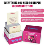 Couples Conversation Cards 200 Questions For Deeper Connection Fun Date Night Game Romantic Gifts For Him Her Valentine Anniversary