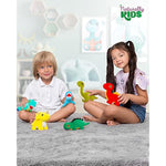 Stuffed Animal, Toddler Gifts For Boys, Girls, Plush Dinosaur Toys Set 6