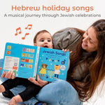 Calis Books Jewish Sound Book - Hanukkah For Children, Celebrate Jewish Holidays With Six Traditional Songs In Hebrew, Shabbat, Hanukkah, Rosh Hashanah, Purim, Passover