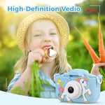 Kids Camera, Toys For Age 3-8 Year Old Boys, Stocking Stuffers For Kids, 1080P Hd Selfie Digital Video Camera For Toddlers For Son - Green