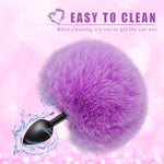 Rabbit Tail Anal Plug,Silicone Butt Plug,Anal Sex Toys For Men,Women And Beginners,Plug Anal For Couples,Butt Plugs For Cospaly (Small)