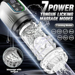 Automatic Male Masturbator Sex Toys For Men - Penis Pump Adult Sex Toys With 7 Sucking & Rotating & Licking Modes, Led Display Pocket Pussy Male Stroker, Blowjob Sex Machine Mens Sex Toy Men
