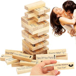 Sex Games Adult Jenga Game Naughty, Sex Jenga Puzzles For Adults Couple Games, 48Pcs Valentine Tumbling Tower Stacking Wooden Blocks Games For Couples, Bedroom Games For Couples Adult Sex Toys & Games