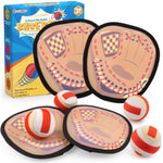 Toss And Catch Ball Set Kids Toddler Baseball Glove, Stocking Stuffer Yard Outdoor Outside Games For Kids Family, Beach Pool Toys For 3 4 5 6 7 8-12 Year Old Boys Girls Birthday Gifts