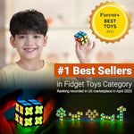 Magnet Cube 2X2 - 8 Blocks, 2In1 Toy: 2X2X2 Puzzle Cube And Customizable Infinity Cube, Glowing, Christmas Stocking Stuffers Gift For Kids/Grandkids, Uv Flashlight, Sensory/Stem Toy