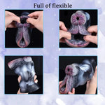 Zebra Masturbation Machine Simulates Animal Shape Abnormity Airplane Cup Double Channel Liquid Silicone Male Manual Sex Toy With Animal Texture, Realistic Animal Vagina