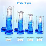 10 inch Thick Colorful Dildos, Soft Fantasy Dildo Sex Toys with Suction for Women, Men G spot