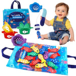Fish Montessori Toys Gift For Baby 1 Year Old 12-18 Months, 22 Pcs Fishing Sorting Toy 1 2 Year Kids With Stacking Cups, Boy One Year Old Girls Easter Birthday Gift Toddler Toys For Aged 1 2