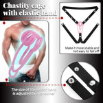 Sissy Chastity Clip With Adjustable Elastic Band 3D Printed Nylon Chastity Cage For Men Small Cock Cage Sm Slave Bondage Sex Toys For Mens (Pink+Belt)
