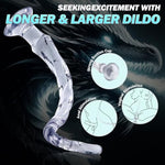 Super Long Anal Dildo,24.8" Huge Long Anal Plug With Suction Cup,Anal Sex Toys With Clear Thick Tentacle Dildo,Flexible Sensitive Texture Soft Vaginal Anal Dilator For Men Women Couples & Gay