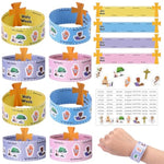 36 Set Holy Week Easter Craft Kit, DIY Wristbands with Story Stickers for Kids
