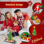 Christmas Tree Building Block: Festive Figures Building Set With Santa Claus, 586 Pcs For 6+ Ages Kids, Boys, Girls, Adult