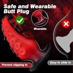 6.3" Large Silicone Tentacle Butt Plug For Long-Term Wear, Monster Tentacle Anal Dildo For Training, Xl Prostate Massager, Wearable Anal Stretcher Fantasy Toy For Men And Women
