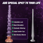 17In Extra Long Dildo Large Anal Beads Big Monster Dildo Fantasy Toy, Huge Butt Plug Anal Snake Thick Knot Horse Dildo, Long Anal Dildo Stretcher Giant Silicone Xl Buttplug For Men Women Gay Couple