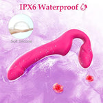 Strapless Strap-On Double-Ended Dildo With 10 Modes & Remote Control, Anti-Slip Silicone Realistic G-Spot Anal Dildo Vibrator Vibrating Butt Plug, Adult Sex Toys For Women Lesbians Couples