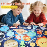 Toddler Solar System Felt Board Story Set, 33Ft Planet Flannel Board, Space Toys For 3-5 Year Olds, Montessori Educational Sensory Toys, Activity Board For Boys And Girls