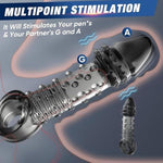Penis Sleeve Penis Ring Male Sex Toy, Reusable Penis Pump Cock Sleeve With Multi-Stage Design Stimulation Spiral, Penis Enlarger Extender 2.4 Inch, Super Soft Penis Rings For Mens Couples Sex Toys