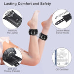 Sex Restraints Bondage Toys, Supple Padded Leather Cuffs For Ankles Bedroom, Sex Bondage Set With Adjustable Buckle And Blindfold For Women Men Couples Roleplay Sex Restraint
