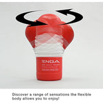 TENGA TOC-203 Rolling Head Pre-Lubricated Male Masturbator Vacuum Cup with Powerful Suction Red (Pack of 2)