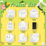 40 Piece Easter Magnet Painting Kit for Kids DIY Craft Supplies