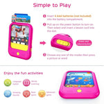 Kids Learning Tablet Educational Learning Pad For Toddlers 2-5 To Learn Alphabets, Numbers, Foods, Time, Music, Vehicles, Tablet Toy For Toddlers Ages 2 3 4 5 6 Years Old