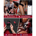 Exomoon Mini Bullet Vibrator Bluetooth Secret Lipstick Vibrator, Waterproof Nipple, Clitoris & G Spot Massager For Women, Small Portable Vibrating & Massaging Adult Sex Toys For Couples