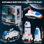 Large Space Exploration Astronaut Kids Toy, Rocket & Shuttle With Light/Sound & Spray Effects, Outer Space Playset Series