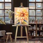 Sunflower Paint by Numbers Kit, 16 x 20 Inch Canvas with Brushes & Acrylic Paints