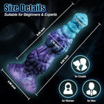 10'' Huge Fantasy Monster Dildo, Thich Knot Dragon Dildo With Suction Cup, Large Anal Dildos With Knotted Horse Shape, Silicone Sex Toy For Man Women Couple