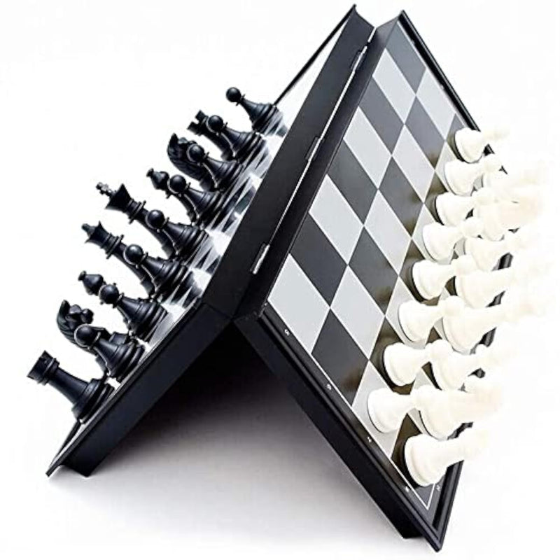 Multipurpose Magnetic Travel Chess Set With Folding Chess Board Educational