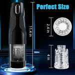 Thrusting Automatic Blowjob Machine With 10 Thrusts Rotation Modes,Hands Free Male Masturbators Oral Stroker Sex Toy For Men Masturbation With Realistic Pocket Pussy