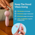 Hello Pocket Wand - Handheld Clitoral Bullet Vibrator For Women With Smooth Silicone Tip - Powerful Travel-Sized Adult Toy With 6 Vibrating Modes - Rechargeable & Shower Ready