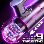 Male Masturbator Adult Sex Toys - Automatic Stroker With 9 Thrusting & Rotating Sex Machine,3D Realistic Transparent Textured Blowjob Machine For Man,Masturbation Cup Mens Pocket Pussy Sex Toy For Men