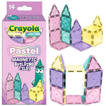 14 Pcs Magnetic Building Set for Kids Ages 3+, Pastel STEM Travel Toy