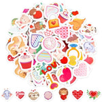 400 Pcs Valentine's Day Foam Stickers, Hearts, Animals & Cupcakes for DIY Crafts