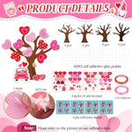 24 Pack DIY Love Heart Tree Craft Kit for Valentine's Day Party Favor Supplies