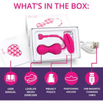 - Lovelife Krush Kegel Balls, Kegel Exercise Tool, Pelvic Floor Strengthening Device For Bladder Control, Waterproof, Rechargeable, & App Controlled Pleasure Balls, Pink