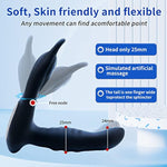 Prostate Massager Anal Vibrator Sex Toys For Men,Wearable App Remote Controlled Anal Plug 9 Modes Finger Vibrator Movement Anal Adult Male Sex Toys & Games For Women Couples-Black