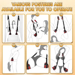 Sex Swing Bdsm Sex Toys 2 In 1 Door Sex Swing & Bondage Thigh Restraints With Adjustable Straps Widened Leather Plush Cushion, Kinky Adult Sex Toys For Couples