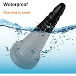 Silicone Anal Butt Plugs,Conical Prostate Massage Sex Toys With Suction For Men,Black