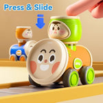 Press To Go Car Toys Set For Toddlers 1-3, Baby Push Go Friction Racing Cars, Infant Play Vehicle Set, 1St Birthday Gifts For 6-9-12-18 Months, 1 2 3 One Years Old Boys Girls Child Kids