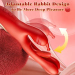 Thrusting Dildo Rose Sex Toy Vibrator Wand, Couples Sex Toys 3 In 1 & 7 Flapping Modes, Adult Sex Toys & Games G Spot Vibrator Sexual Pleasure Tools Clitoral Nipple Anal Vibradores For Womens Toys