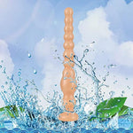 Super Long Anal Beads,Long Anal Beads Vaginal G-Spot Deep Stimulation Dildo Anus Masturbation Massage Butt Plug With Strong Suction Cup Anal Beads Butt Plugs Anal Plug For Women Men (Flesh)