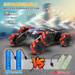 6Wd Rc Cars Gesture Sensing Rc Stunt Car, 2.4Ghz Rc Crawler With Spray & Music, 360° Spin All Terrain Remote Control Car Kids Toys Gift For 5-12 Years Old Boys Girls Christmas Birthday