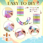 30 Pcs Christian Easter Countdown Chain Craft, Holy Week Resurrection Activity
