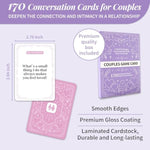 Conversation Cards For Couples - Card Game For Adults, 170 Conversation Cards For Couples To Deepen Intimacy, Relationship Card Game For Date Nights