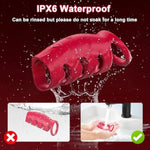 Vibrating Penis Sleeve Cock Ring, Couple Sex Toys For Men Penis Ring With 10 Vibrating Modes Couple Vibrator For Penis Enlargers & G Spot Stimulation, Elastic Cock Sleeve To Pump Prolong Male Sex Toys