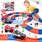 Spider Race Track For Boys 3-8, 212Pcs Race Car Track With 2 Spider Cars, Diy Flexible Track Playset, Toddler Toys Birthday Gifts For Kids
